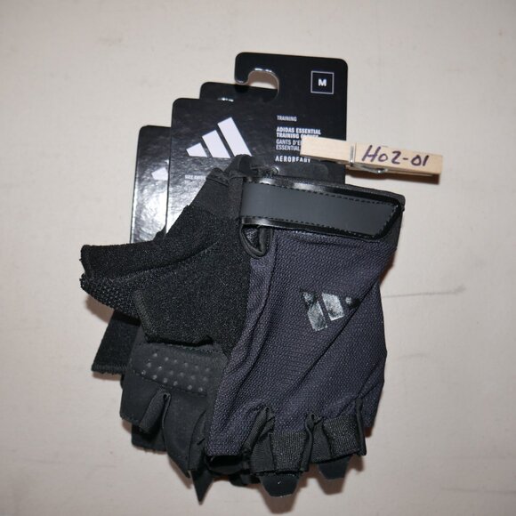 Adidas Size M Half Finger Weightlifting Gloves Gym Training AEROREADY NWT - Picture 14 of 14